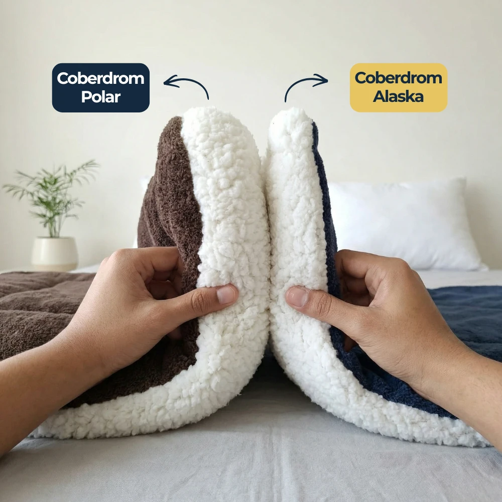 Comparativo de espessura dos coberdroms Polar e Alaska