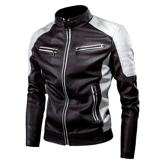 Jaqueta Masculina de Inverno em Couro Genuino - Sport Polle