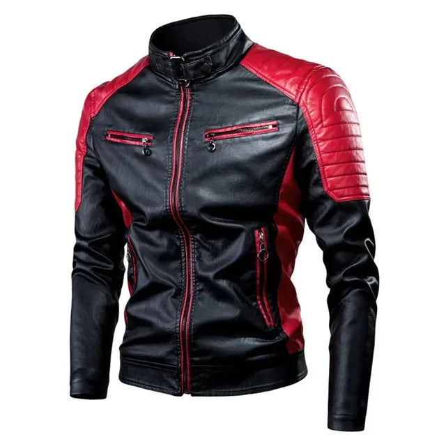 Jaqueta Masculina de Inverno em Couro Genuino - Sport Polle