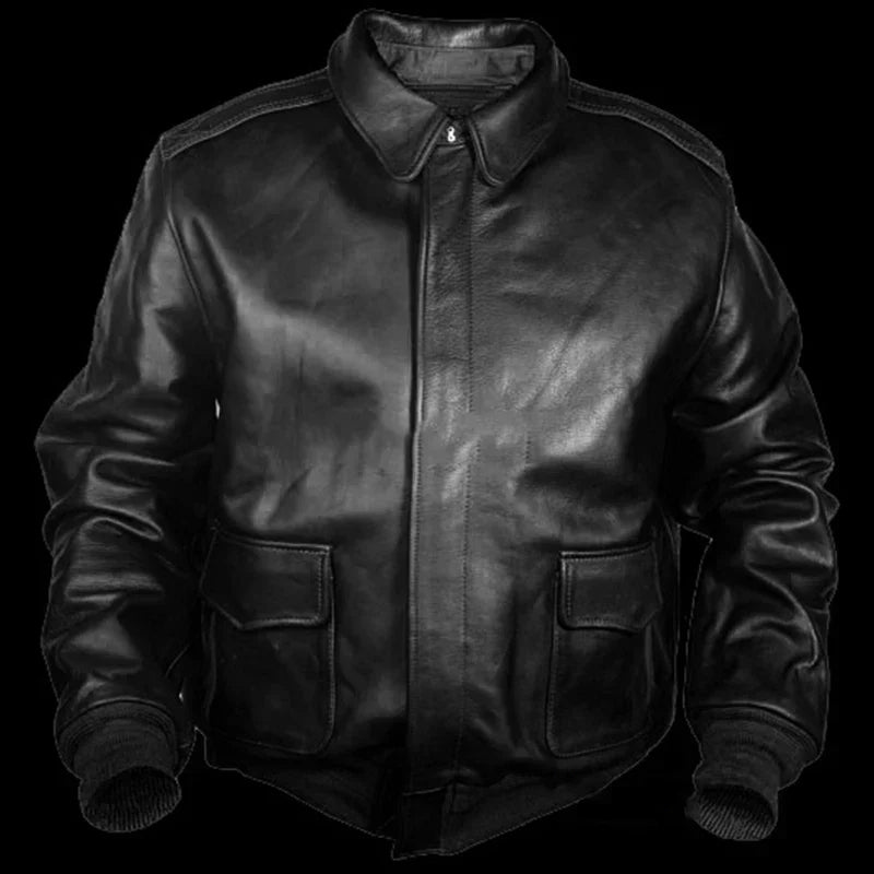 Jaqueta De Couro Masculina Genuino - Lift American