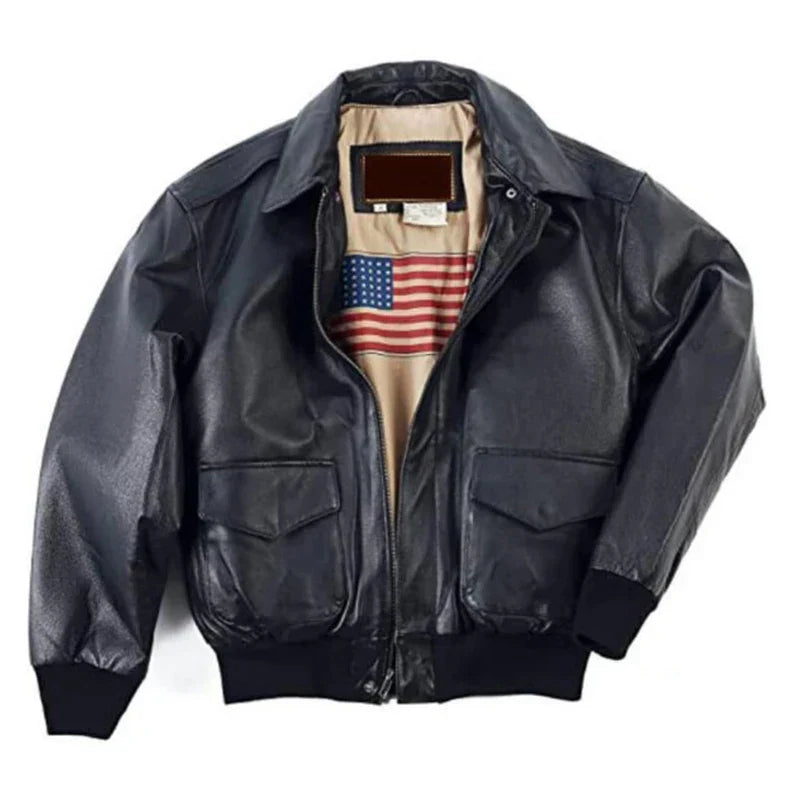 Jaqueta De Couro Masculina Genuino - Lift American