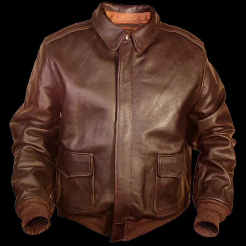 Jaqueta De Couro Masculina Genuino - Lift American