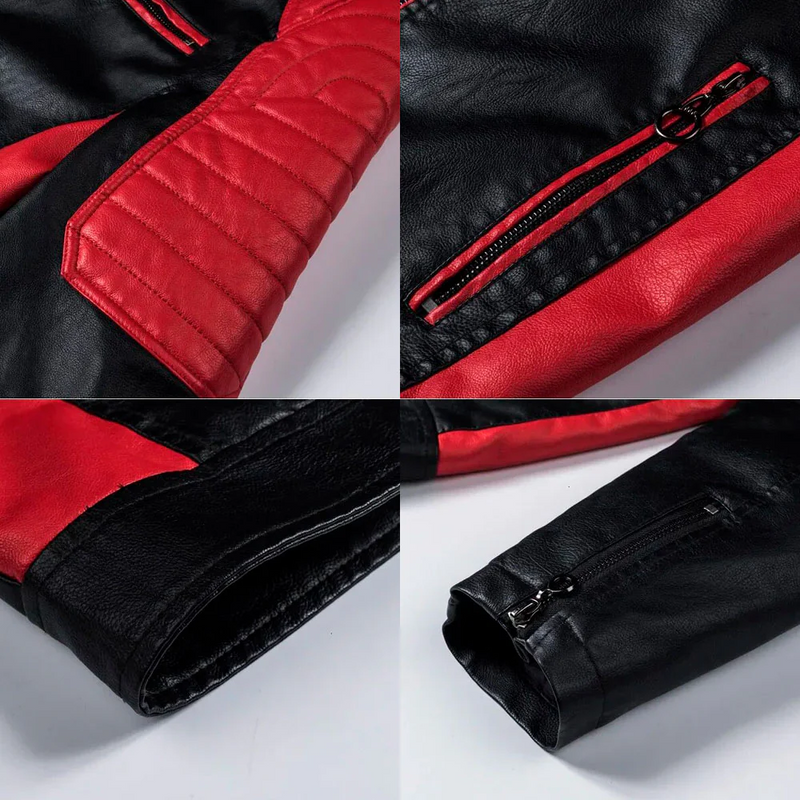 Jaqueta Masculina de Inverno em Couro Genuino - Sport Polle